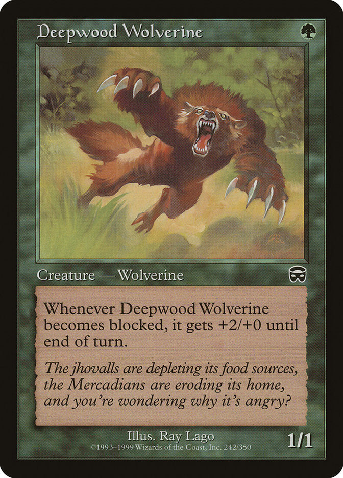 Deepwood Wolverine [Mercadian Masques] | Gamers Paradise