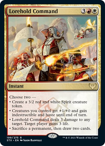 Lorehold Command (Promo Pack) [Strixhaven: School of Mages Promos] | Gamers Paradise