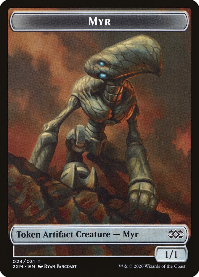 Clue // Myr (024) Double-Sided Token [Double Masters Tokens] | Gamers Paradise