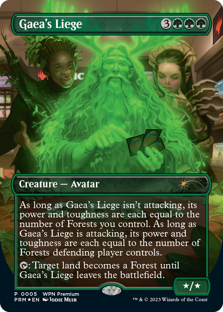 Gaea's Liege (Borderless) [Wizards Play Network 2024] | Gamers Paradise