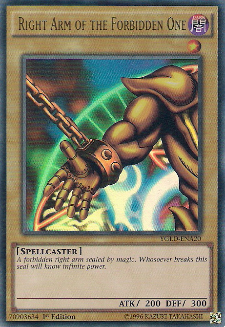 Right Arm of the Forbidden One [YGLD-ENA20] Ultra Rare | Gamers Paradise