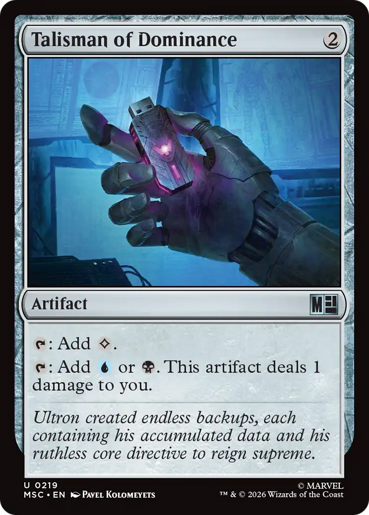 Talisman of Dominance (Surge Foil) [Marvel Super Heroes Commander] | Gamers Paradise