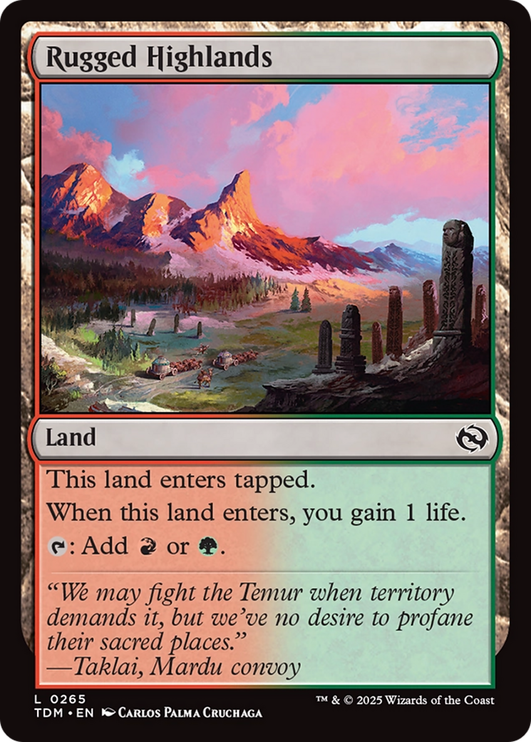 Rugged Highlands [Tarkir: Dragonstorm] | Gamers Paradise
