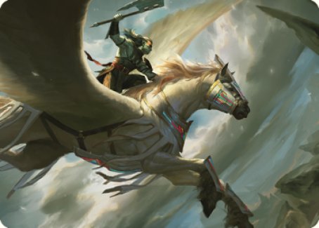 Cleaving Skyrider Art Card [Dominaria United Art Series] | Gamers Paradise