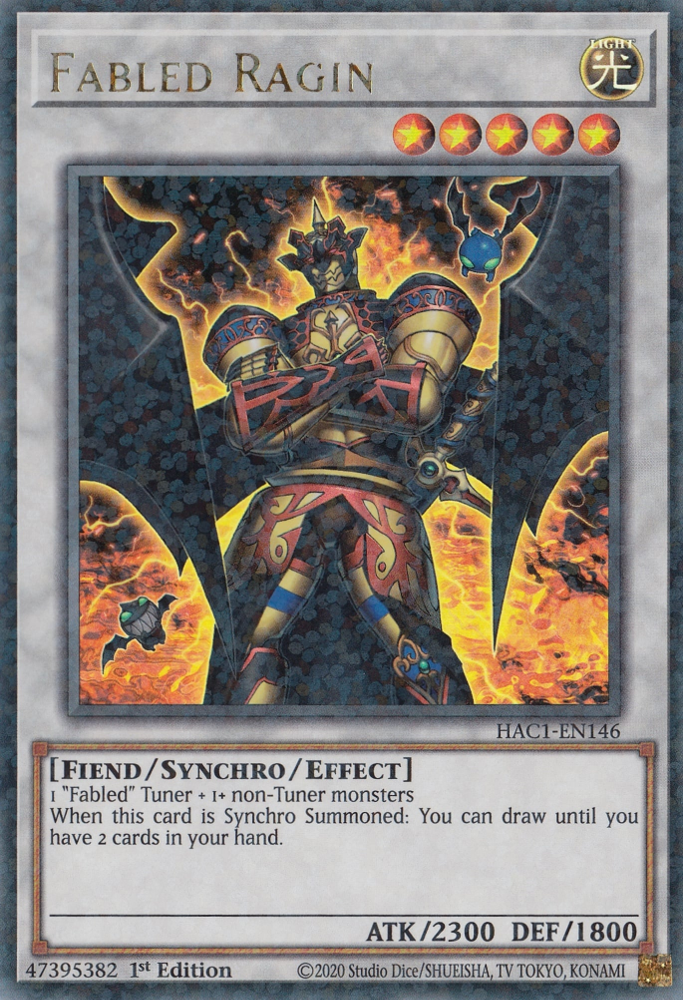 Fabled Ragin (Duel Terminal) [HAC1-EN146] Parallel Rare | Gamers Paradise