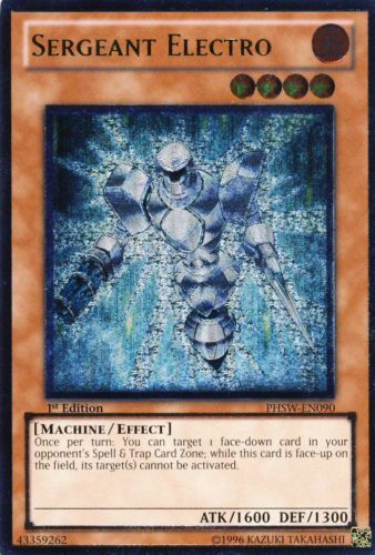 Sergeant Electro [PHSW-EN090] Ultimate Rare | Gamers Paradise