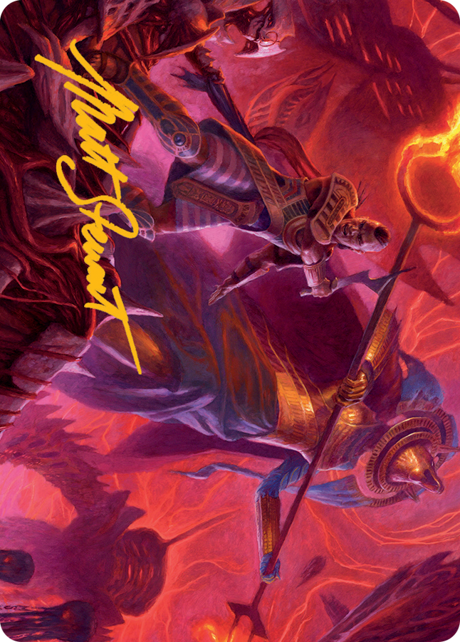 Djeru and Hazoret Art Card (Gold-Stamped Signature) [March of the Machine Art Series] | Gamers Paradise