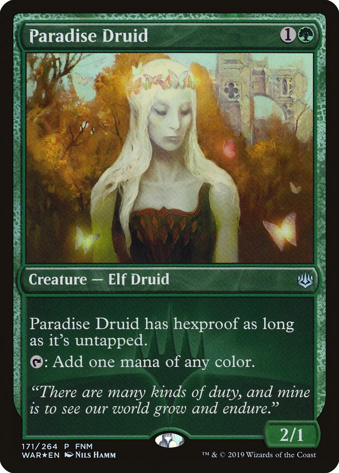 Paradise Druid (FNM) [War of the Spark Promos] | Gamers Paradise