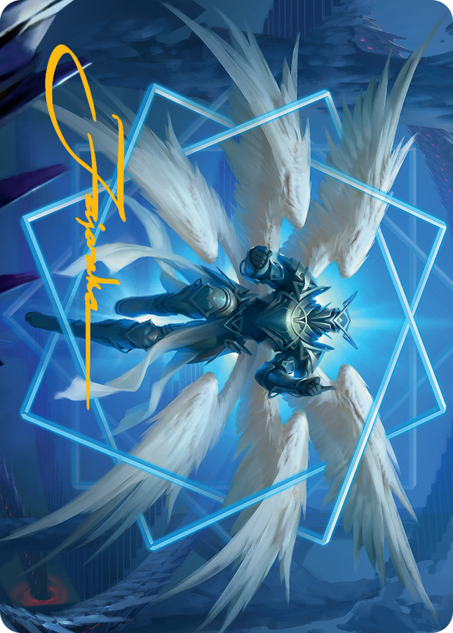 Vertex Paladin Art Card (Gold-Stamped Signature) [March of the Machine Art Series] | Gamers Paradise