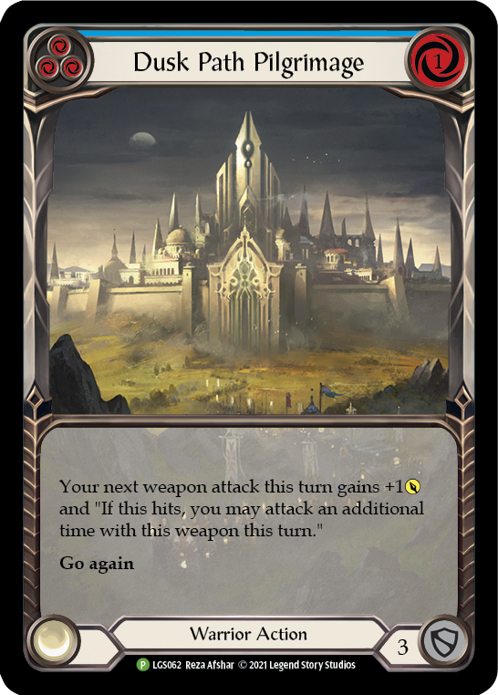 Dusk Path Pilgrimage (Blue) [LGS062] (Promo)  Rainbow Foil | Gamers Paradise