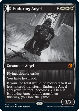 Enduring Angel // Angelic Enforcer [Innistrad: Double Feature] | Gamers Paradise