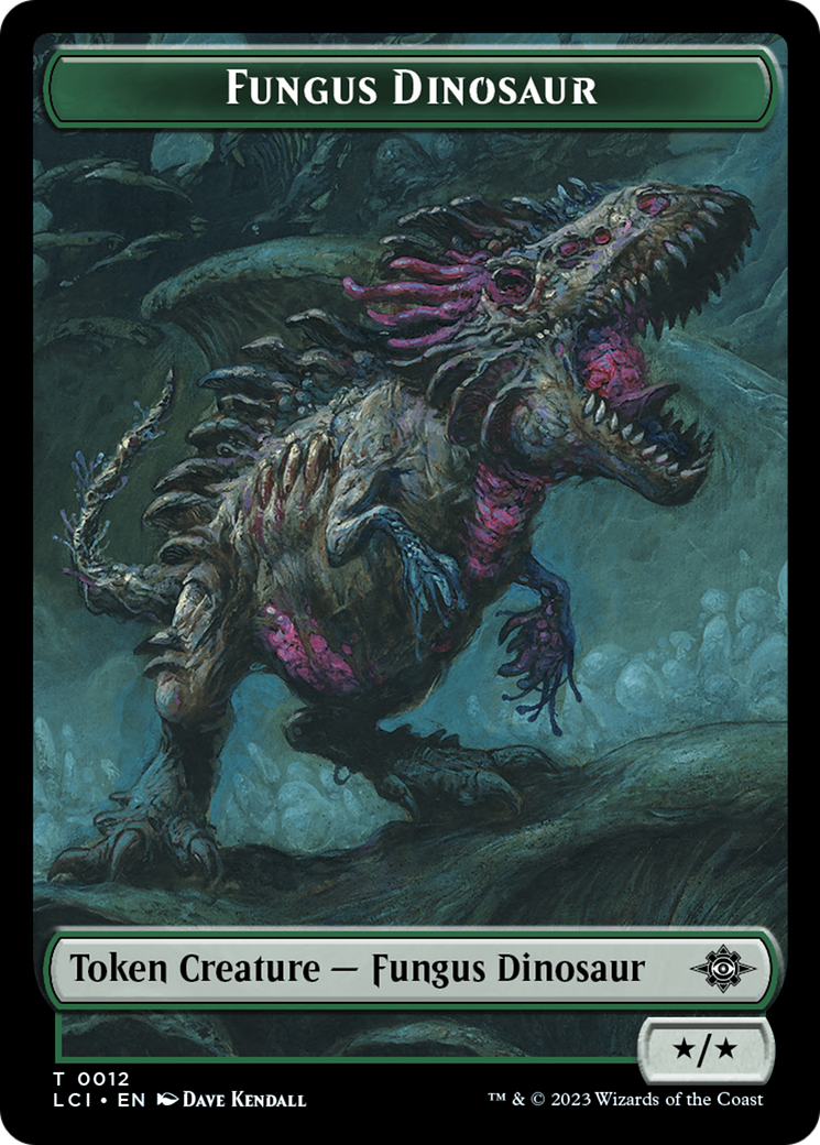 Fungus Dinosaur Token [The Lost Caverns of Ixalan Tokens] | Gamers Paradise