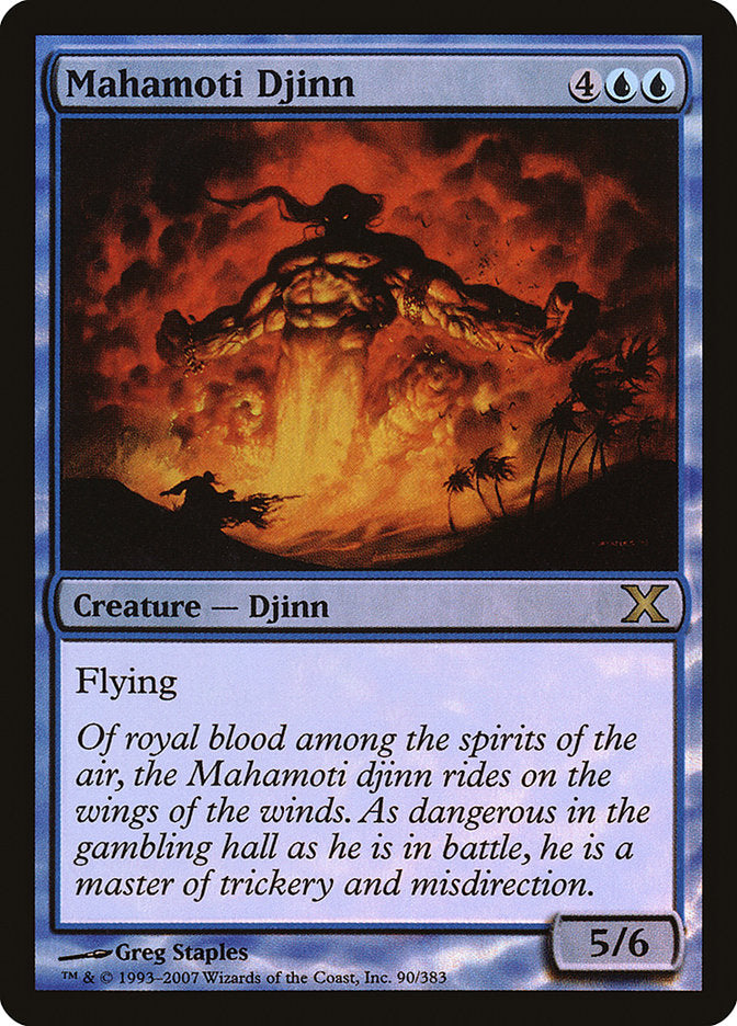 Mahamoti Djinn (Premium Foil) [Tenth Edition] | Gamers Paradise