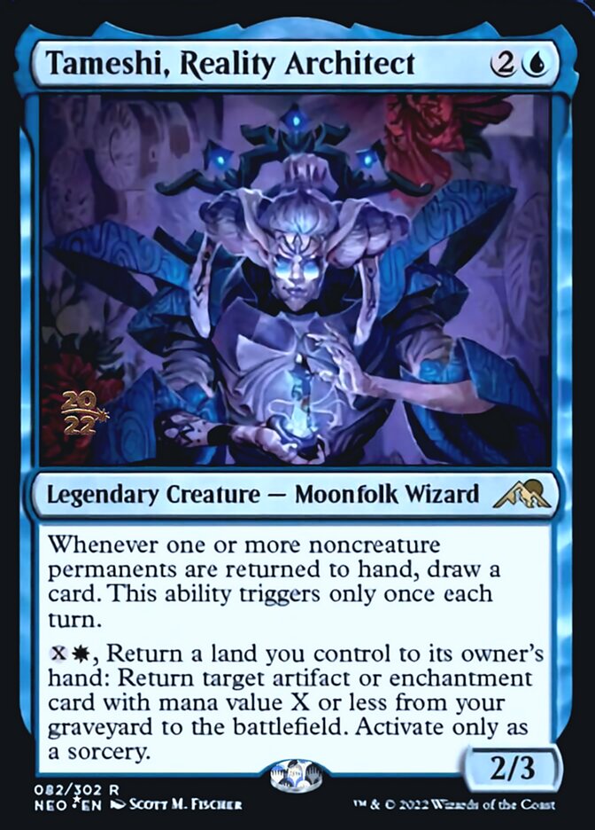 Tameshi, Reality Architect [Kamigawa: Neon Dynasty Prerelease Promos] | Gamers Paradise