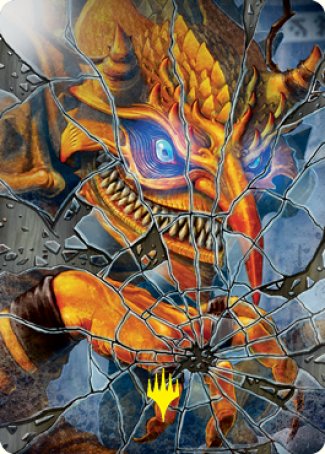 Reflection of Kiki-Jiki Art Card (Gold-Stamped Signature) [Kamigawa: Neon Dynasty Art Series] | Gamers Paradise
