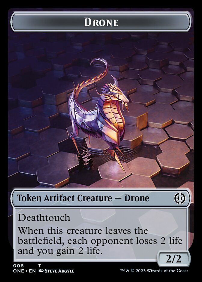 Drone Token [Phyrexia: All Will Be One Tokens] | Gamers Paradise