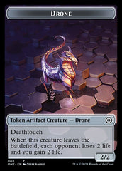 Rebel // Drone Double-Sided Token [Phyrexia: All Will Be One Tokens] | Gamers Paradise
