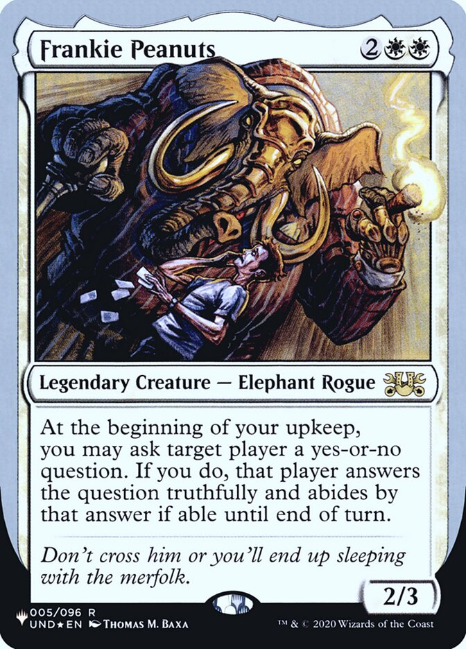 Frankie Peanuts (Unfinity Foil Edition) [The List] | Gamers Paradise