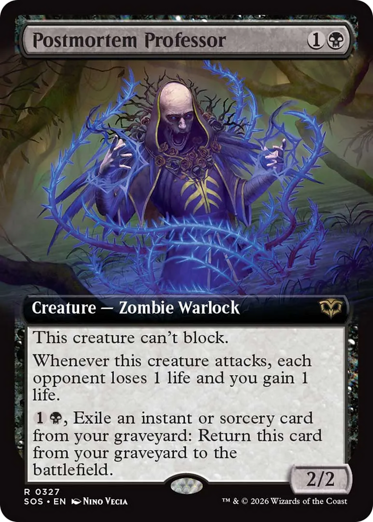 Postmortem Professor (Extended Art) [Secrets of Strixhaven] | Gamers Paradise