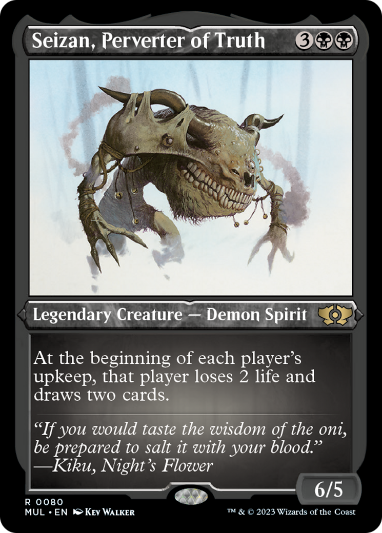 Seizan, Perverter of Truth (Foil Etched) [Multiverse Legends] | Gamers Paradise