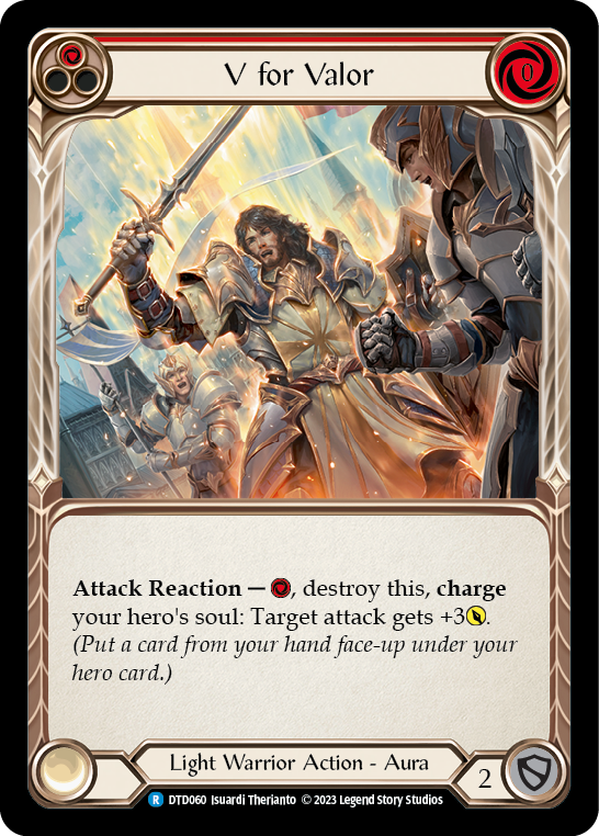 V for Valor (Red) [DTD060] (Dusk Till Dawn)  Rainbow Foil | Gamers Paradise