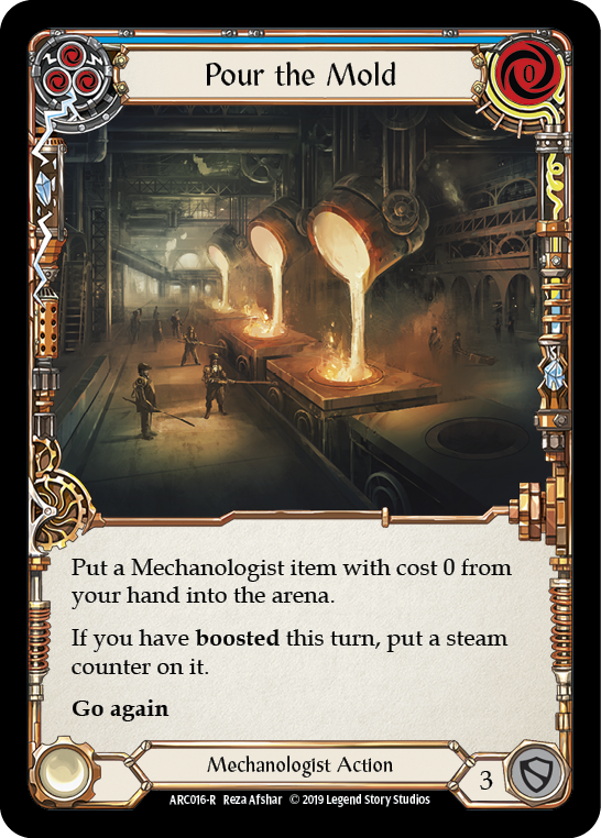 Pour the Mold (Blue) [ARC016-R] (Arcane Rising)  1st Edition Rainbow Foil | Gamers Paradise