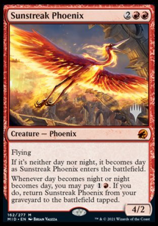 Sunstreak Phoenix (Promo Pack) [Innistrad: Midnight Hunt Promos] | Gamers Paradise