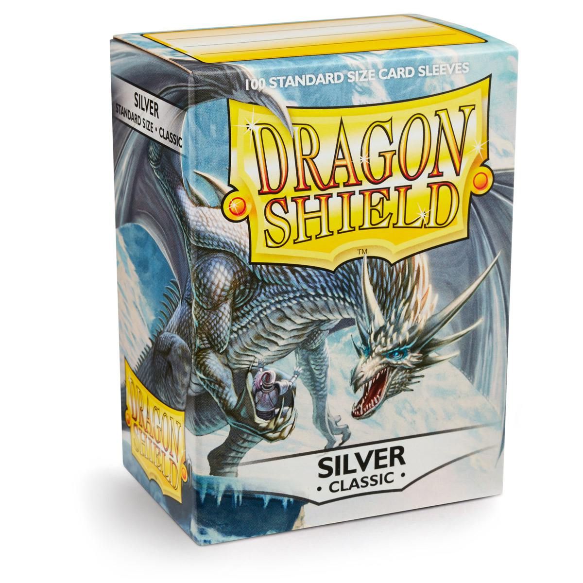 Dragon Shield: Standard 100ct Sleeves - Silver (Classic) | Gamers Paradise