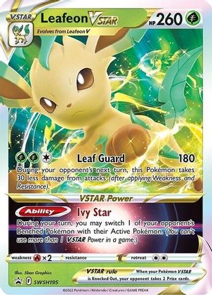 Leafeon VSTAR (SWSH195) (Jumbo Card) [Sword & Shield: Black Star Promos] | Gamers Paradise