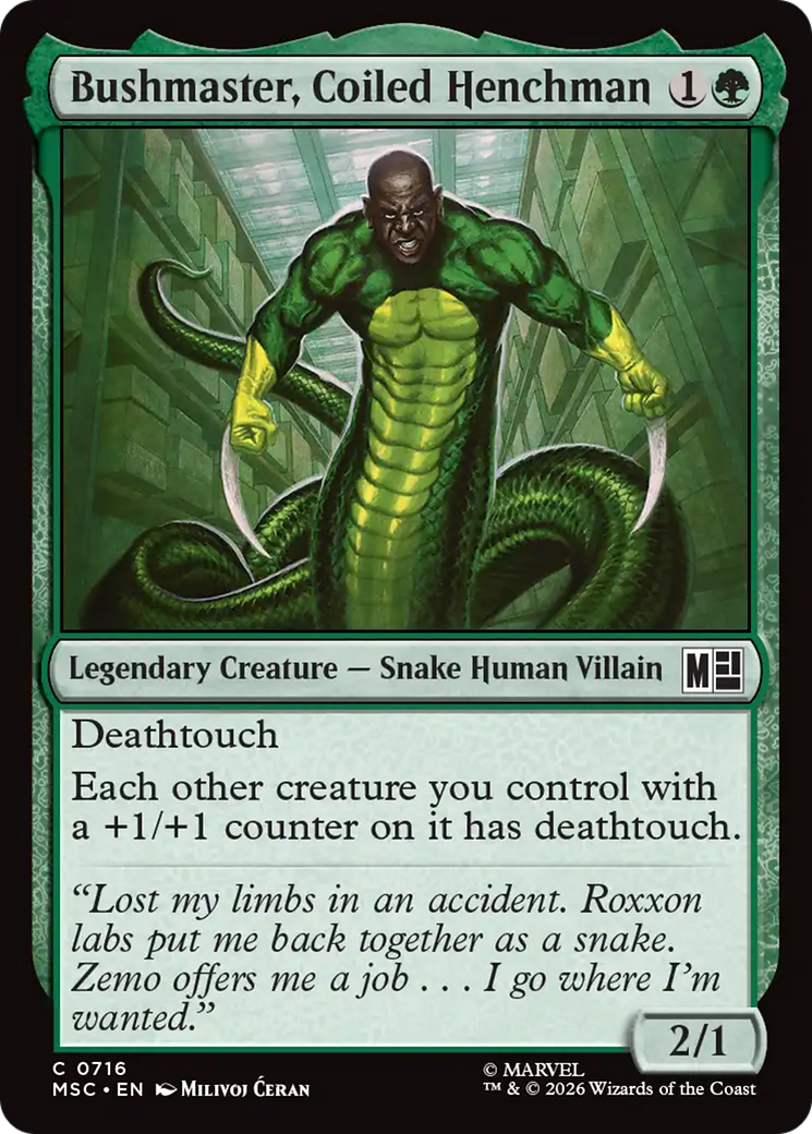 Bushmaster, Coiled Henchman [Marvel Super Heroes Commander] | Gamers Paradise