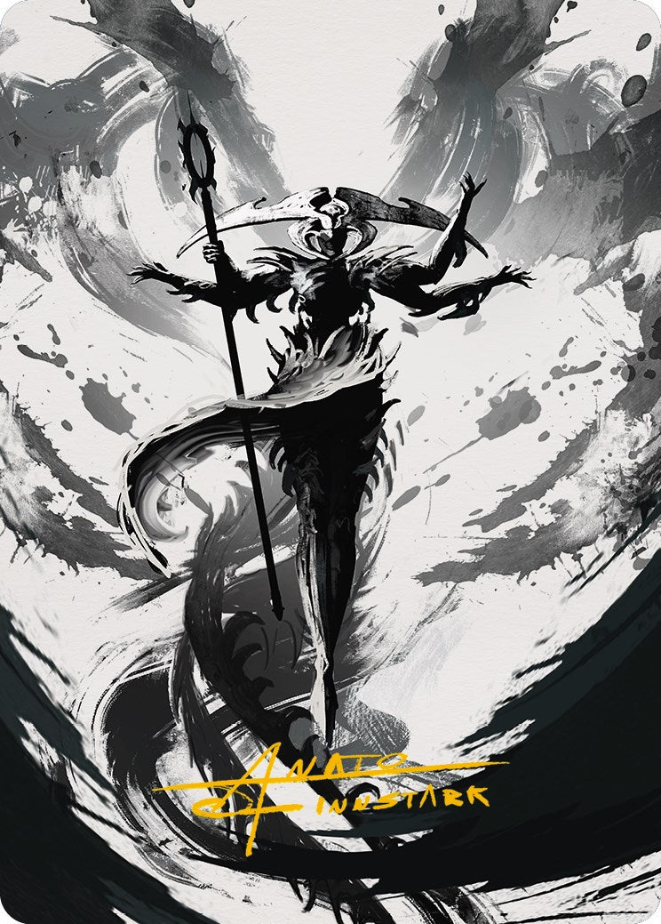 Atraxa, Grand Unifier 2 Art Card (Gold-Stamped Signature) [Phyrexia: All Will Be One Art Series] | Gamers Paradise