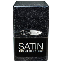 Ultra PRO: Satin Tower - Glitter Black | Gamers Paradise