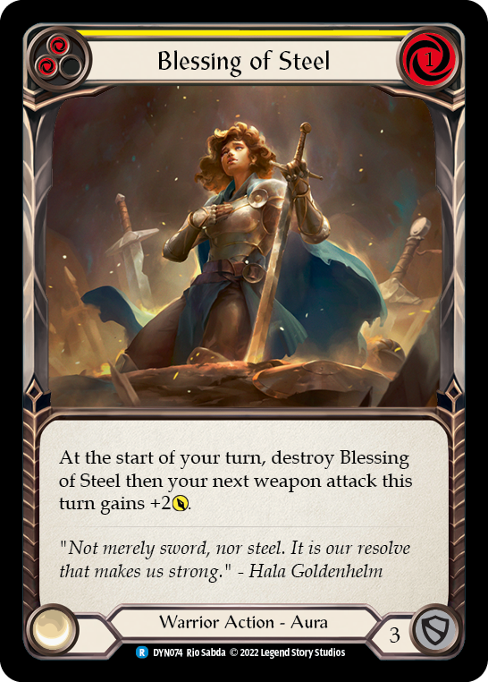 Blessing of Steel (Yellow) [DYN074] (Dynasty) | Gamers Paradise