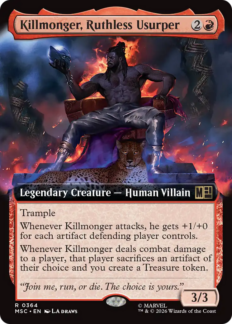 Killmonger, Ruthless Usurper (Extended Art) [Marvel Super Heroes Commander] | Gamers Paradise