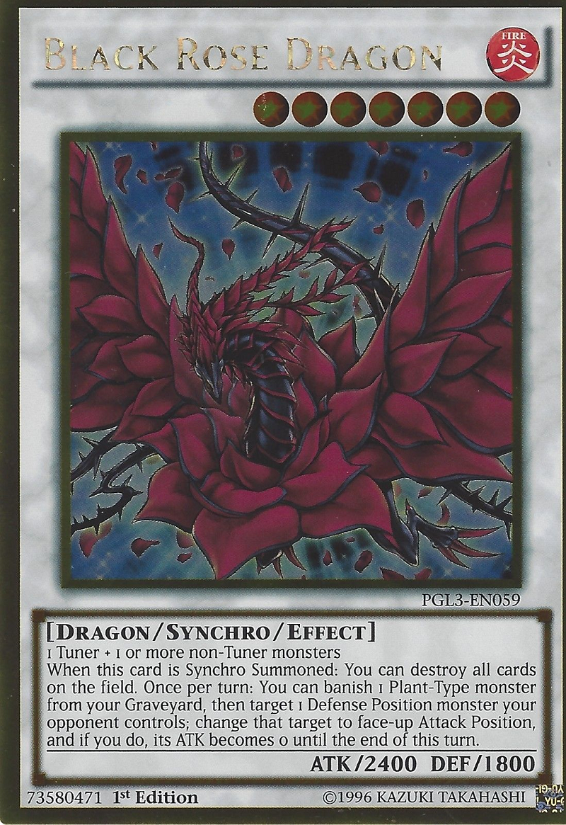 Black Rose Dragon [PGL3-EN059] Gold Rare | Gamers Paradise