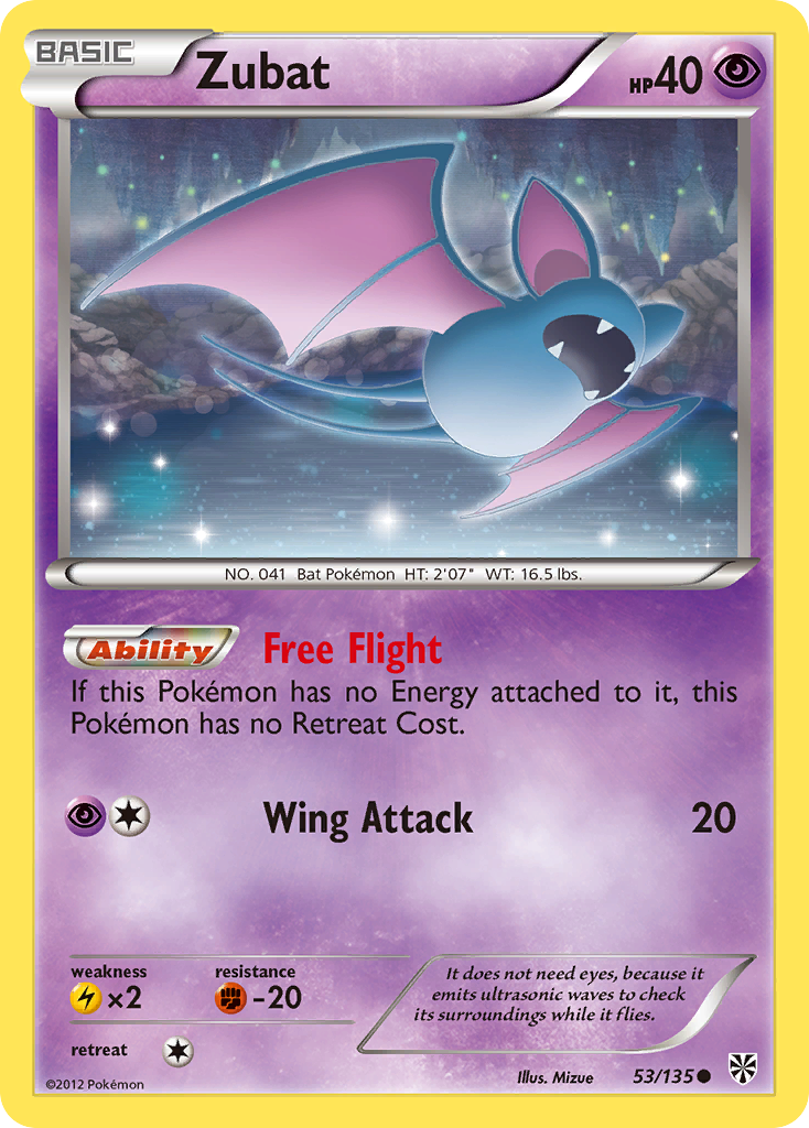 Zubat (53/135) [Black & White: Plasma Storm] | Gamers Paradise
