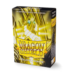 Dragon Shield: Japanese Size 60ct Sleeves - Yellow (Matte) | Gamers Paradise