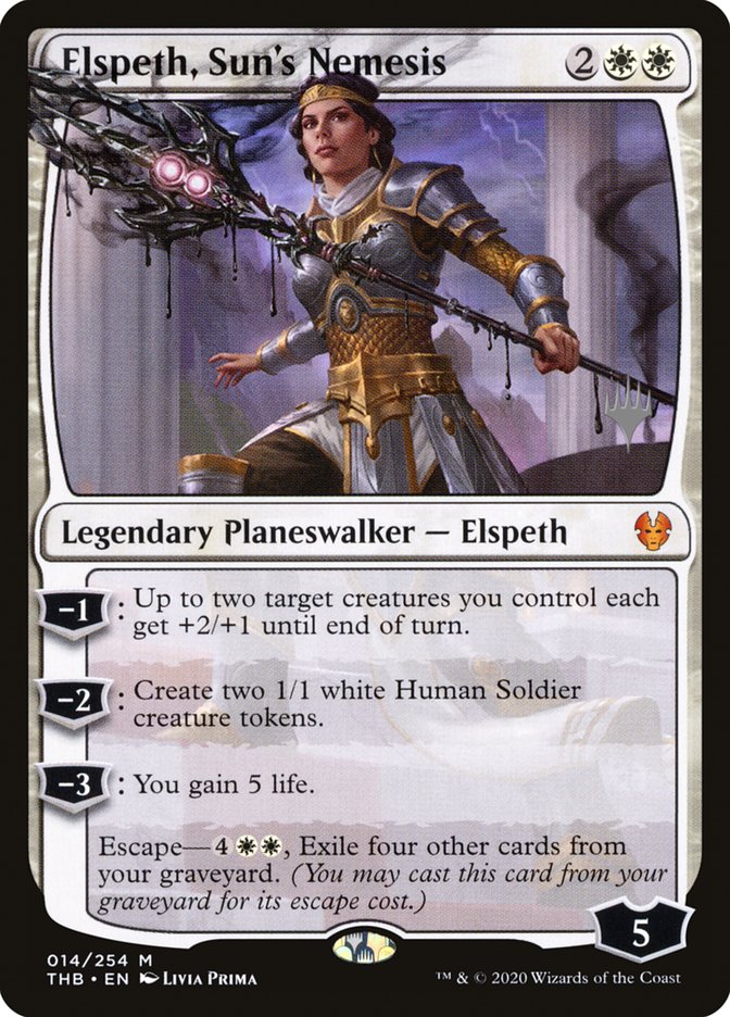 Elspeth, Sun's Nemesis (Promo Pack) [Theros Beyond Death Promos] | Gamers Paradise