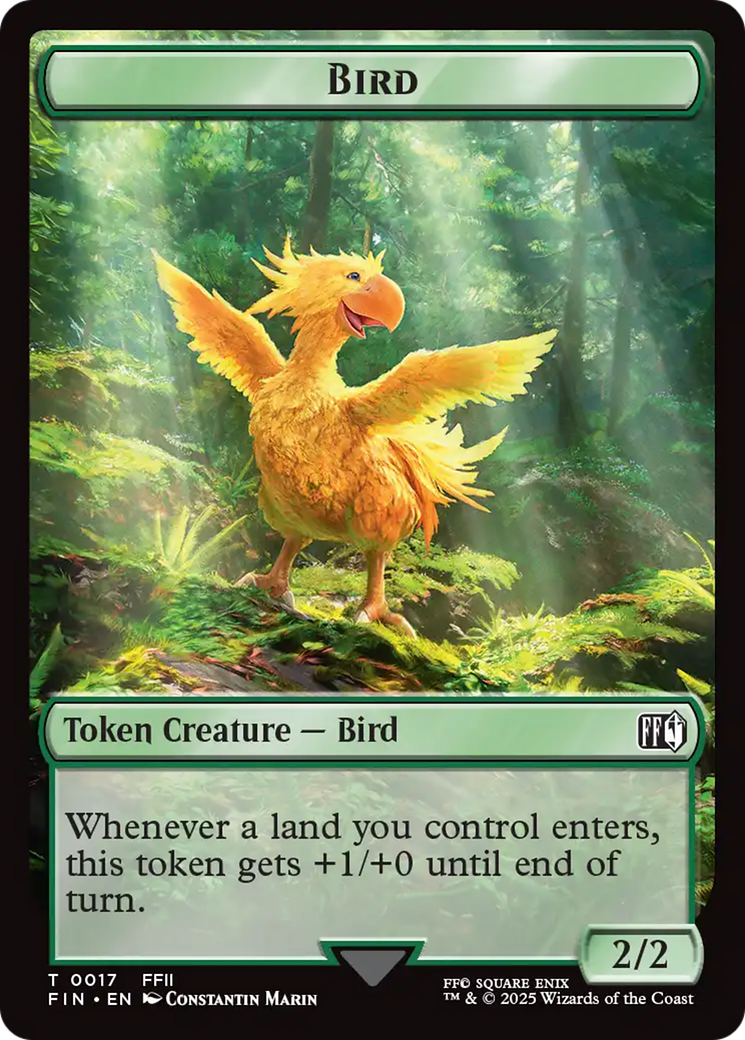 Hero (0008) // Bird (0017) Double-Sided Token [FINAL FANTASY Tokens] | Gamers Paradise