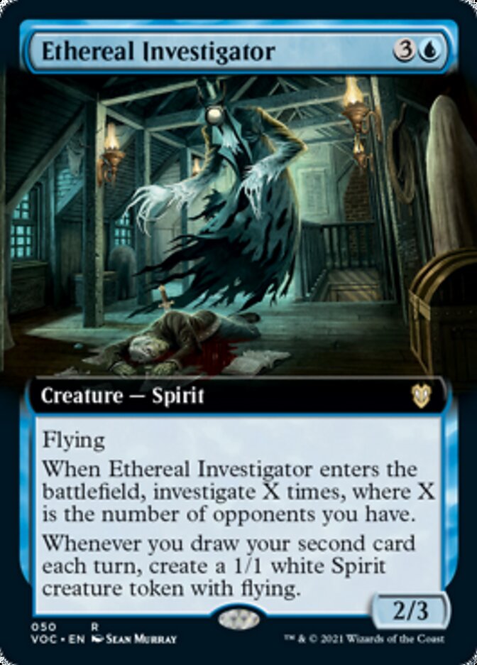 Ethereal Investigator (Extended Art) [Innistrad: Crimson Vow Commander] | Gamers Paradise