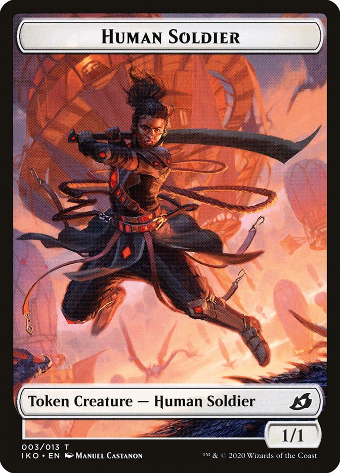 Cat Bird // Human Soldier (003) Double-Sided Token [Ikoria: Lair of Behemoths Tokens] | Gamers Paradise