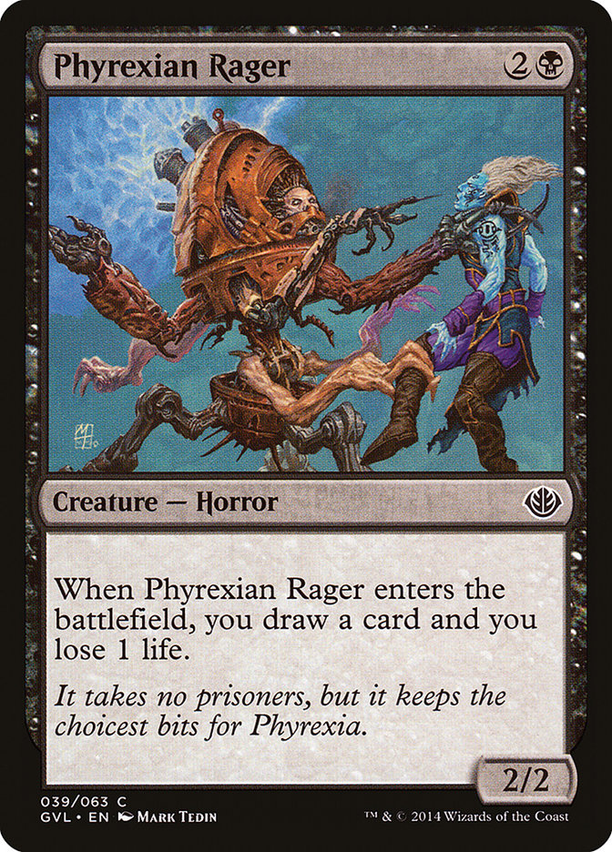 Phyrexian Rager (Garruk vs. Liliana) [Duel Decks Anthology] | Gamers Paradise
