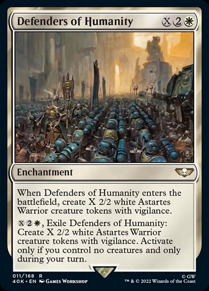 Defenders of Humanity (Surge Foil) [Warhammer 40,000] | Gamers Paradise