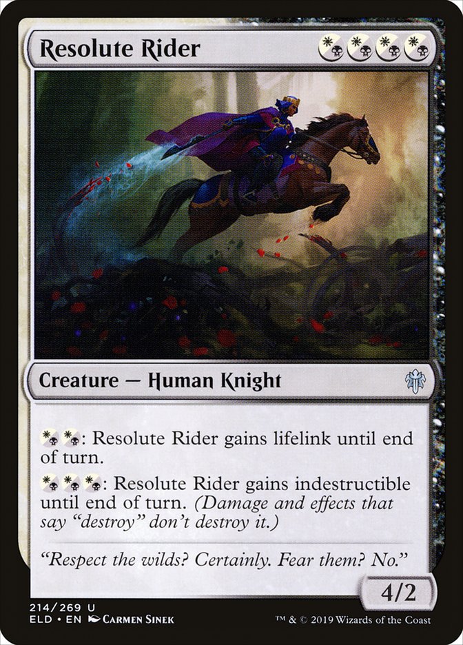 Resolute Rider [Throne of Eldraine] | Gamers Paradise
