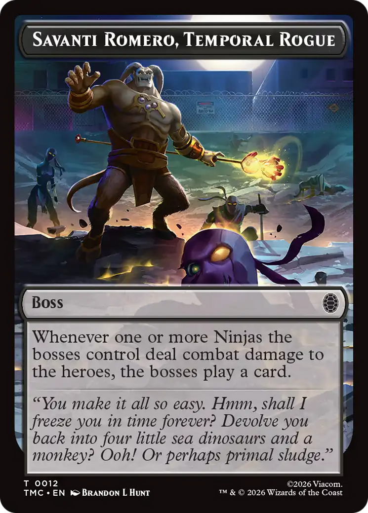 Savanti Romero, Temporal Rogue [Teenage Mutant Ninja Turtles Commander Tokens] | Gamers Paradise
