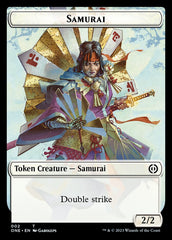 Rebel // Samurai Double-Sided Token [Phyrexia: All Will Be One Tokens] | Gamers Paradise