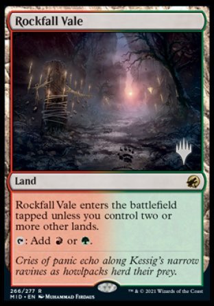 Rockfall Vale (Promo Pack) [Innistrad: Midnight Hunt Promos] | Gamers Paradise