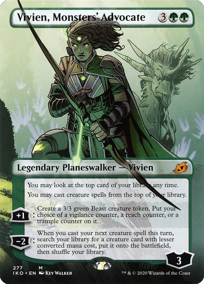 Vivien, Monsters' Advocate (Borderless) [Ikoria: Lair of Behemoths] | Gamers Paradise