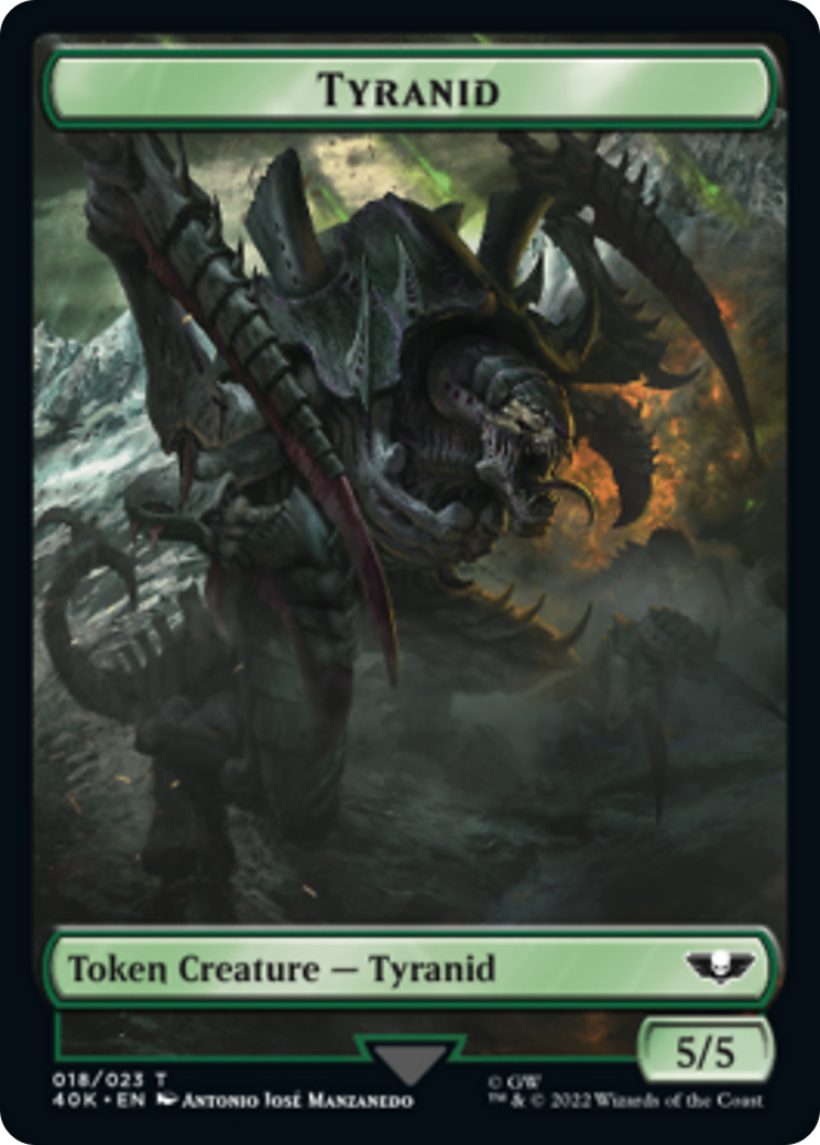 Tyranid (17) // Tyranid (18) Double-Sided Token [Warhammer 40,000 Tokens] | Gamers Paradise
