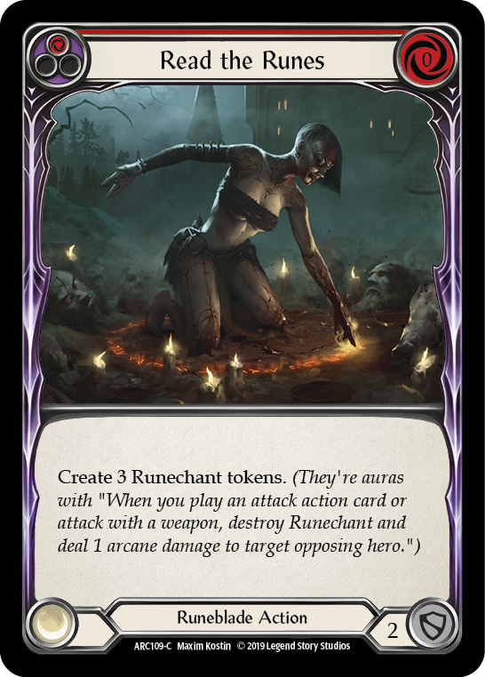 Read the Runes (Red) [ARC109-C] (Arcane Rising)  1st Edition Normal | Gamers Paradise